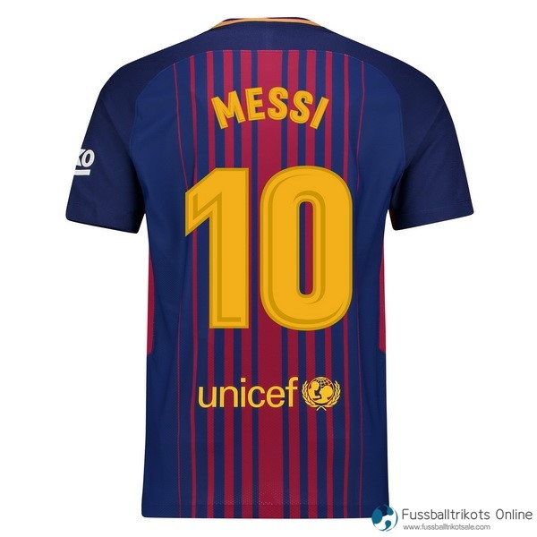 Barcelona Trikot Heim Messi 2017-18 Fussballtrikots Günstig